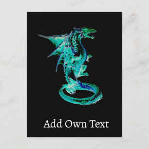Sea Blue Dragon Postcard