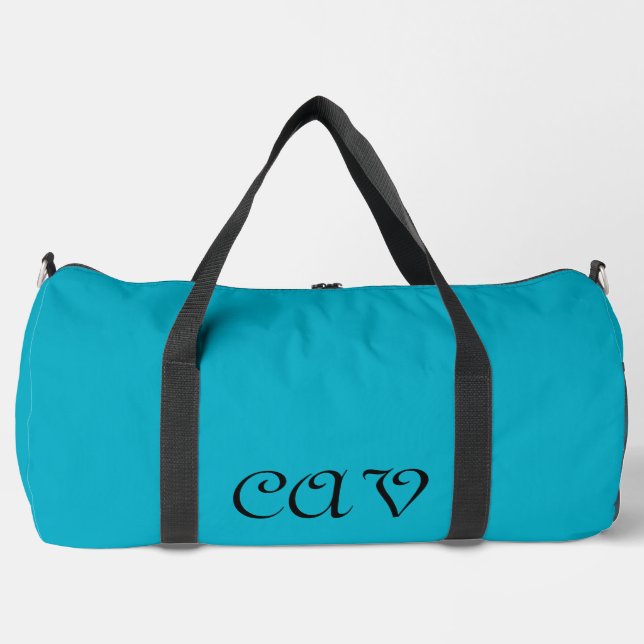 Sea Blue  Duffle Bag (Front)