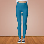 Sea Blue Solid Colour Leggings<br><div class="desc">Sea Blue Solid Colour</div>