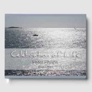 Sea Boat Celebration of Life Funeral W Guest Book