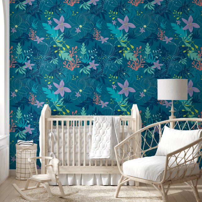 Sea Botanical Wallpaper (Kids)