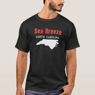 Sea Breeze North Carolina Usa State America Travel T-Shirt