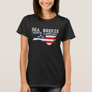 Sea Breeze North Carolina USA State America Travel T-Shirt