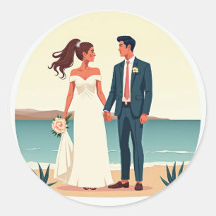Sea Breeze Wedding Sticker