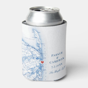 Sea Bright New Jersey Wedding Favour Coozie