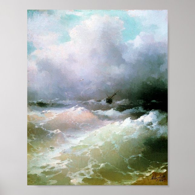 Sea by Ivan Aivazovsky Poster (Front)