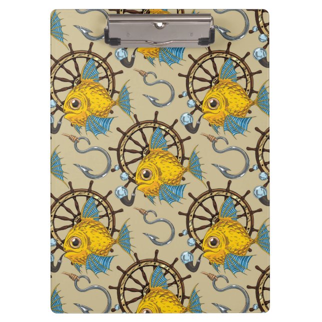 Sea Captain Fish Pattern Clipboard (Front)