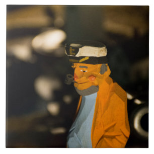 Sea Captain Large (6" X 6") Ceramic Photo Tile