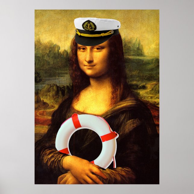 Sea Captain Mona Lisa Poster (Front)