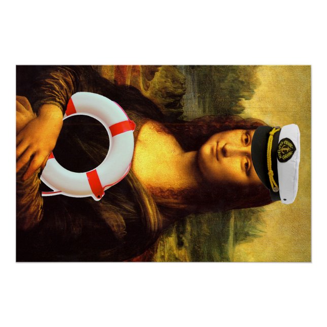 Sea Captain Mona Lisa Poster (Front)