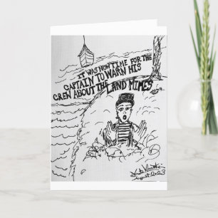 Sea Captain Warns His Crew About the Land Mimes Card