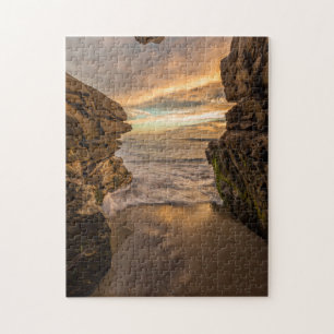 Sea cave at Windansea Beach Jigsaw Puzzle