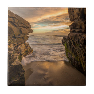 Sea cave at Windansea Beach Tile