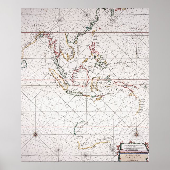 Sea chart East of India | Indonesia (Front)