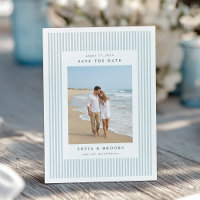 Sea | Classic Pinstripe Photo Wedding
