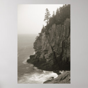 Sea Cliff at Quoddy Head, Maine Poster