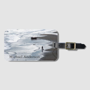 Sea coming to shore - Personalised Luggage Tag