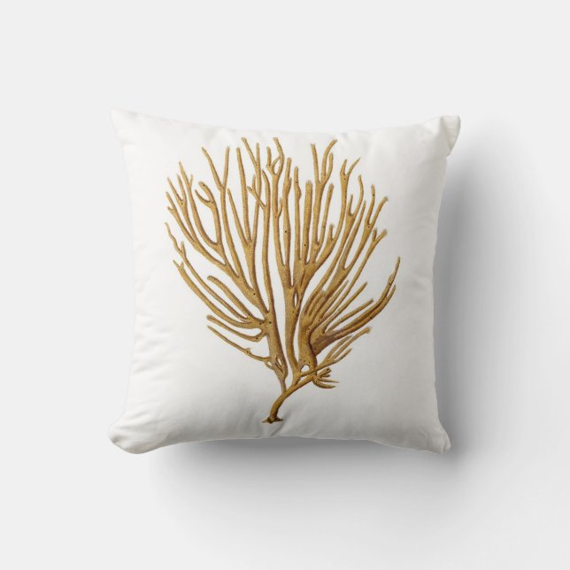 Sea Coral Beach Decorative Pillow no.12 (Front)