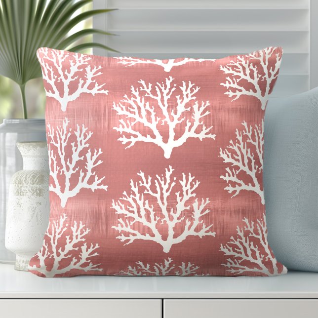 Sea Coral Decorative Pillow | Coastal Style (Creator Uploaded)