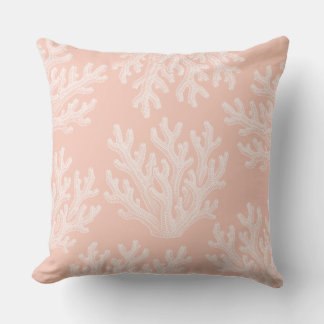 Sea Coral Silhouette | Jazz Age Coral Cushion