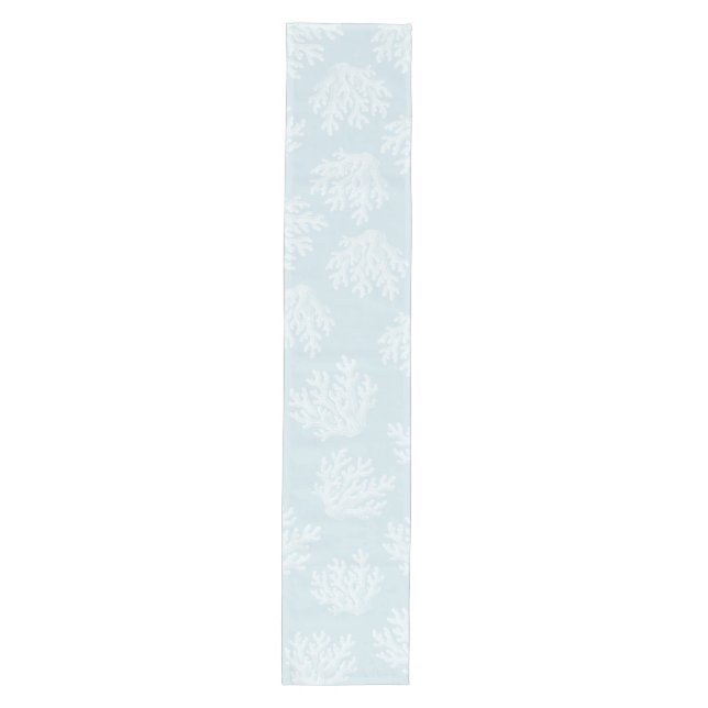 Sea Coral Silhouette | Ocean Breeze Medium Table Runner (Front)