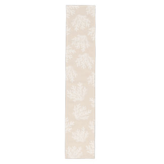Sea Coral Silhouette | Sunkissed Sand Medium Table Runner