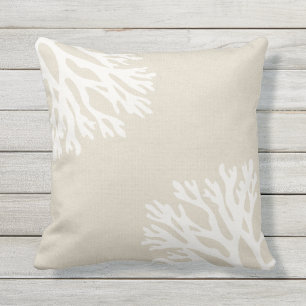Sea Coral Silhouettes Cushion