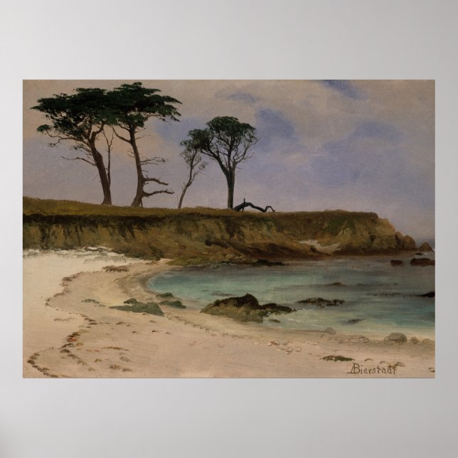 Sea Cove By Albert Bierstadt Poster (Front)