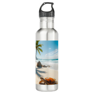 Sea  Crabs on Tropical Beach – Serene Ocea 710 Ml Water Bottle