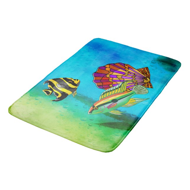 Sea Creations Mixed Media Bath Mat (Angled)