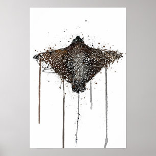 Sea Creature Wall Art Print 'Stingray'