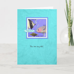 Sea Creatures Moorish Idol Fish Thank You Card