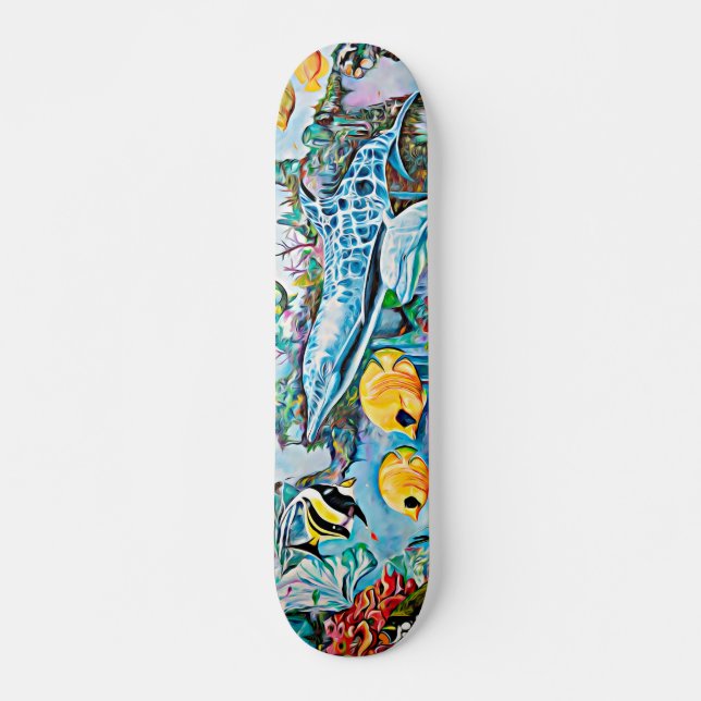 Sea Creatures Oceanic Skateboard (Front)
