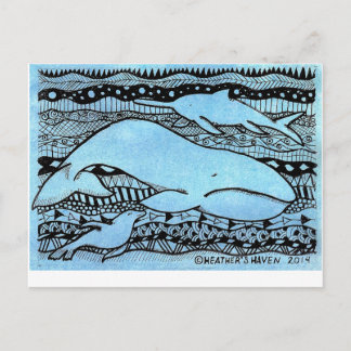Sea Creatures Postcard