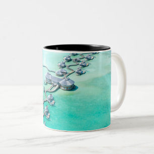 Sea Creatures Two-Tone Coffee Mug