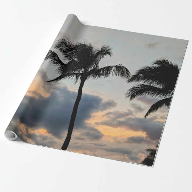 Sea Creatures Wrapping Paper (Unrolled)