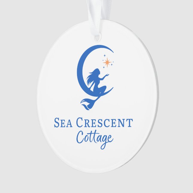 Sea Crescent Cottage Christmas Ornament  (Front)