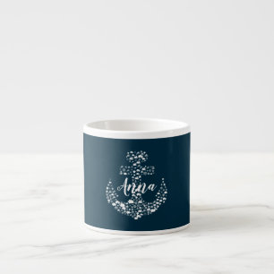 Sea Critters Anchor Nautical / Coastal Espresso Cup