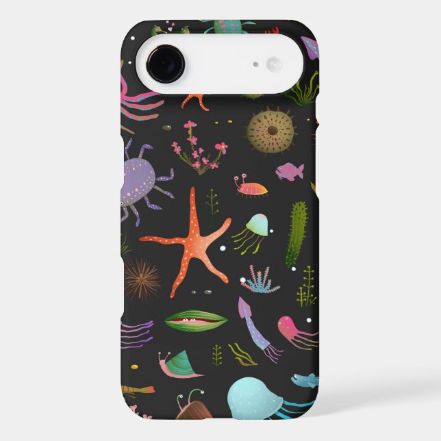 Sea Critters Pattern Case-Mate iPhone Case (Back)