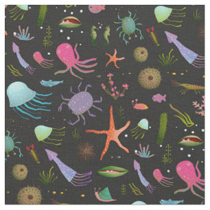Sea Critters Pattern Fabric