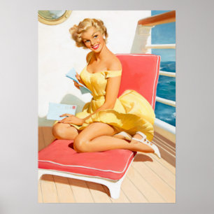 Sea cruise pin up poster