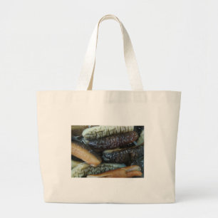 Sea Cucumber ... Yaowarat Market Food Large Tote Bag