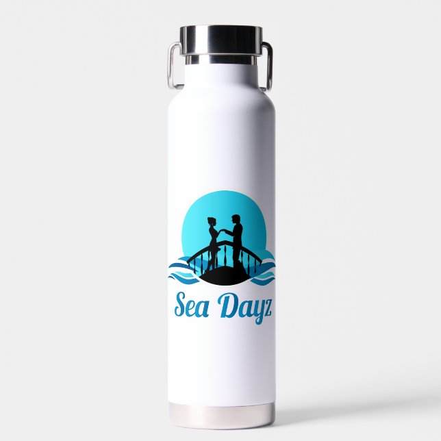 Sea dayz Insulated Waterbottle Water Bottle (Front)