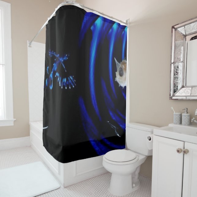 Sea Deep Shower Curtain (In Situ)