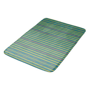 Sea Desert and Clay Stripes  Bath Mat