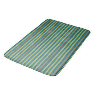 Sea Desert and Clay Stripes Bath Mat