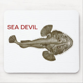 SEA DEVIL FISH MOUSE PAD