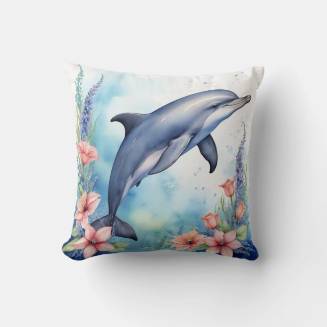 Sea Dolphin Cushion (Front)