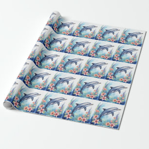 Sea Dolphin Wrapping Paper
