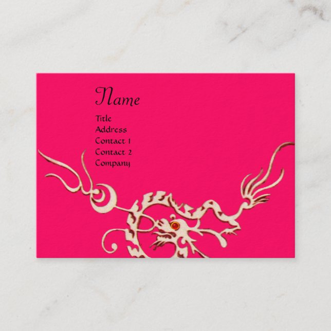 SEA DRAGON 2 MONOGRAM ,Beauty,Salon,Day Spa Business Card (Front)